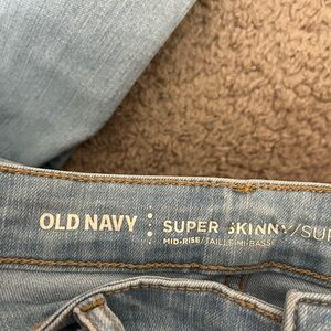 Old Navy Light Blue Super Skinny Jeans